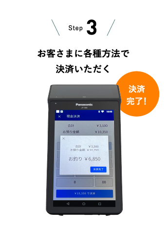 STEP3 お客さまに決済いただく